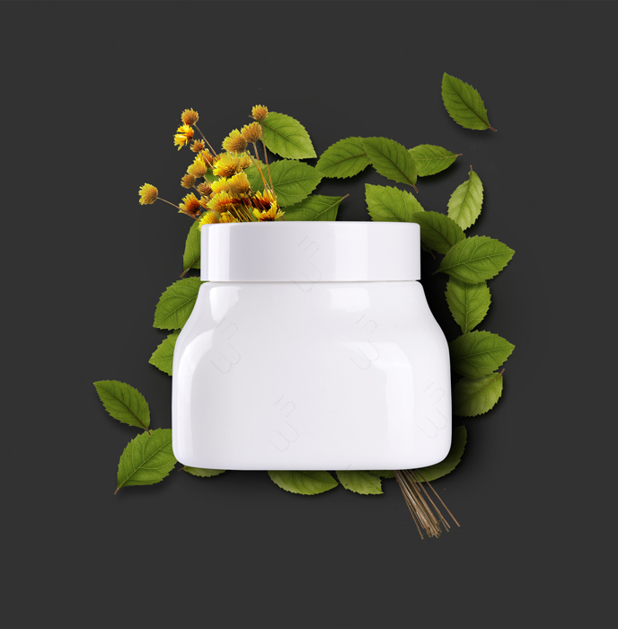 草本250g GHA0122BHA 膏霜 白瓷瓶	